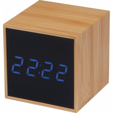 Logo trade promotional merchandise image of: Desk clock CHARLESTON